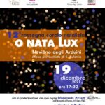 Rassegna Corale Natalizia “O nata Lux” 2021