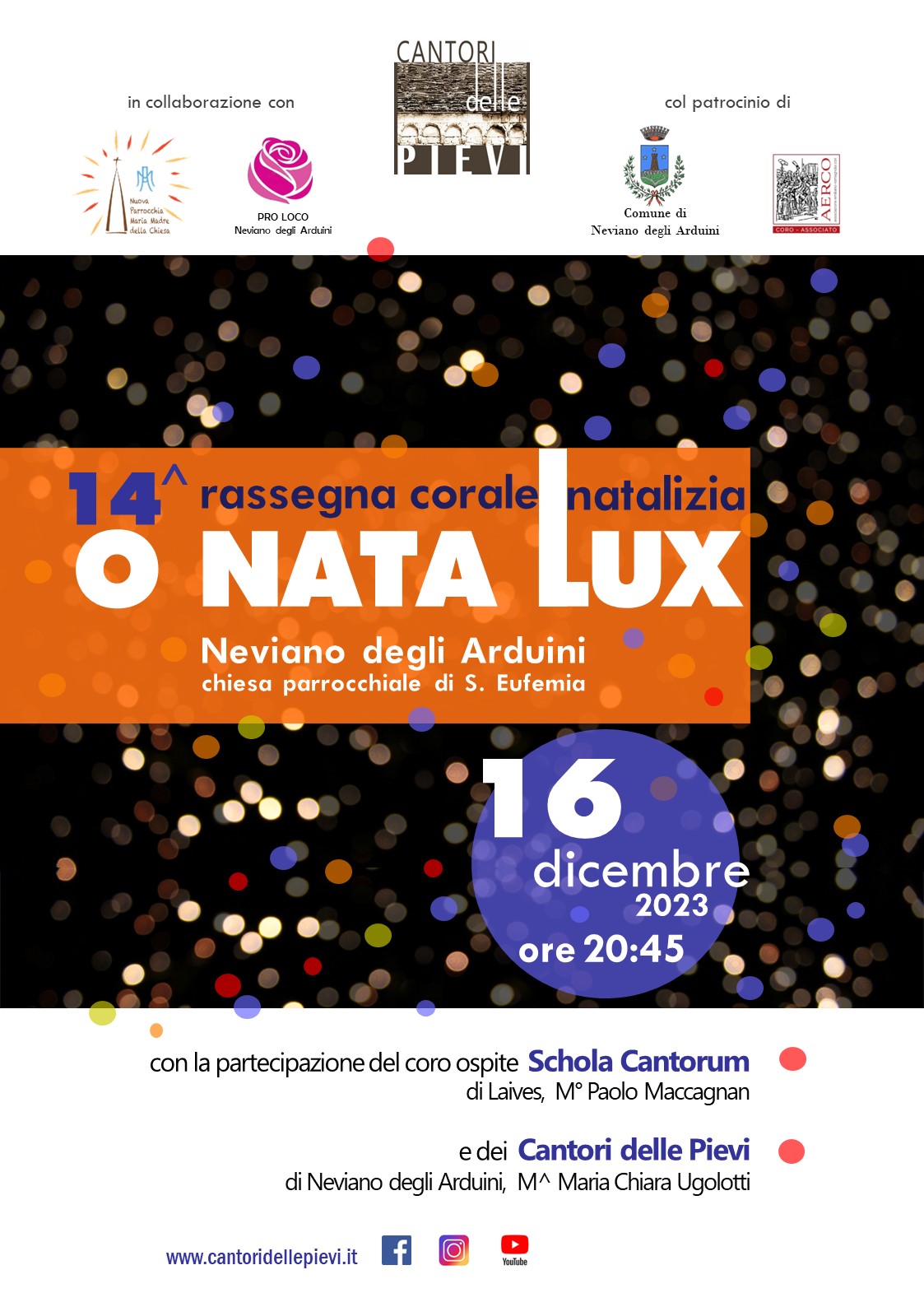 14^ Rassegna Corale Natalizia “O nata Lux”